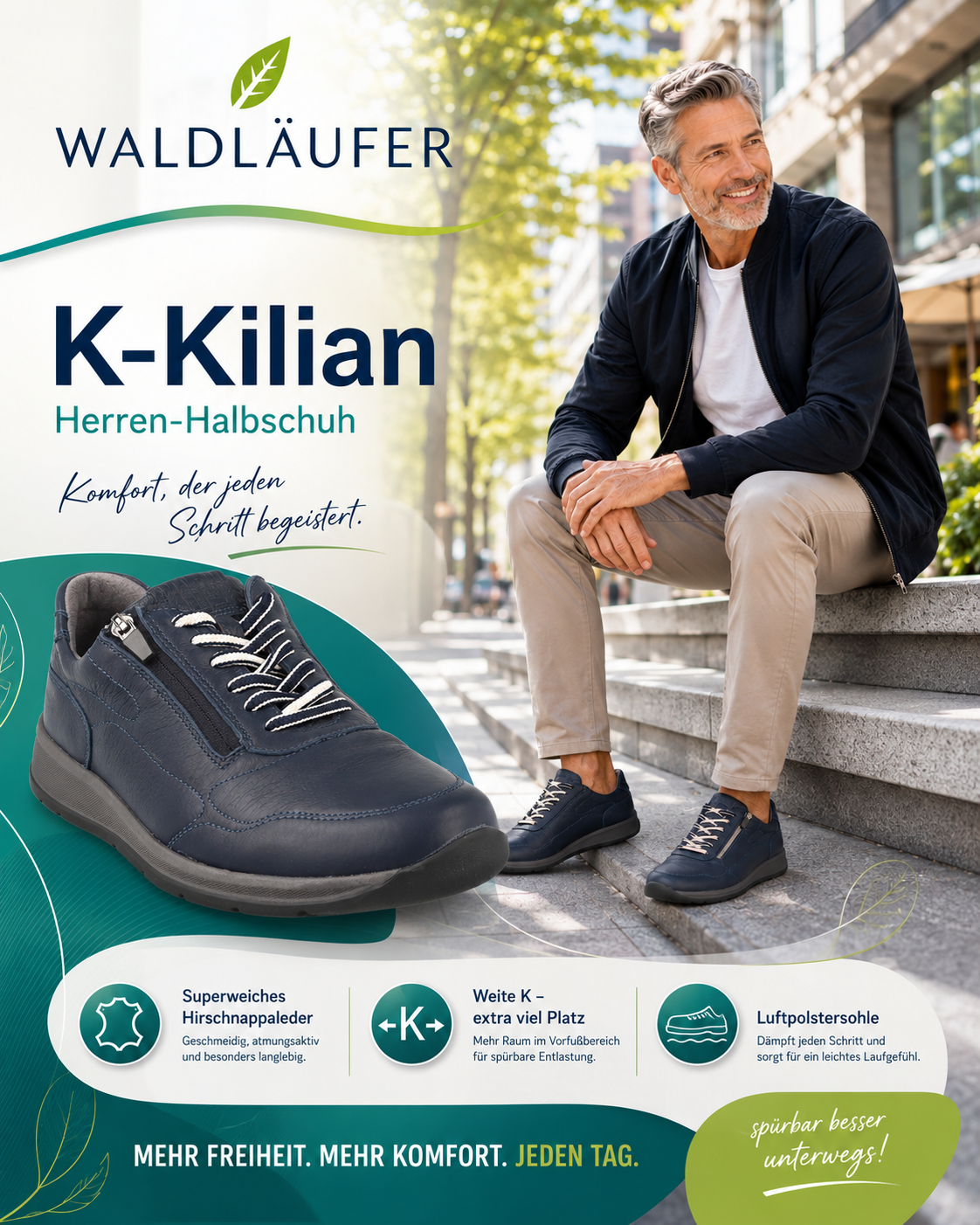 SNEAKER HIRSCH LEDER - Kilian