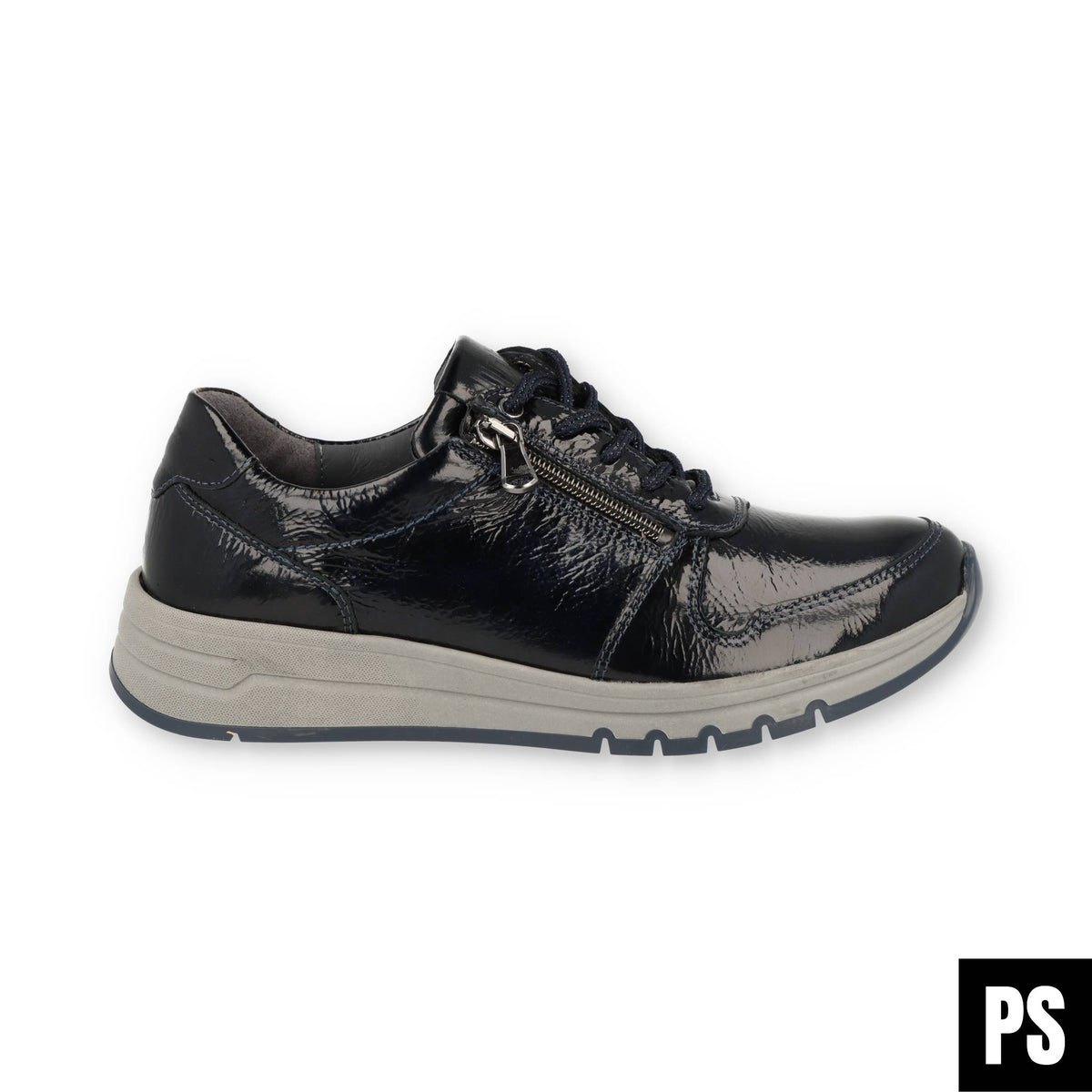 SNEAKER LACKLEDER REISSVERSCHLUSS - April