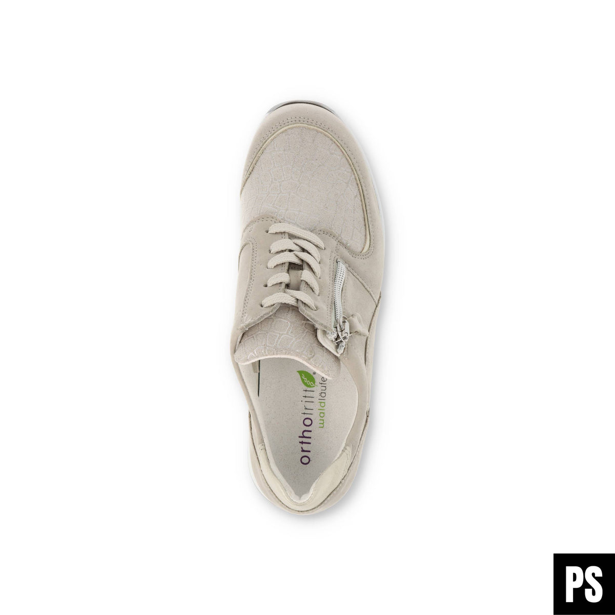 Waldläufer Hirokko Stretch Stein Silber Damen Halbschuh OrthoTritt