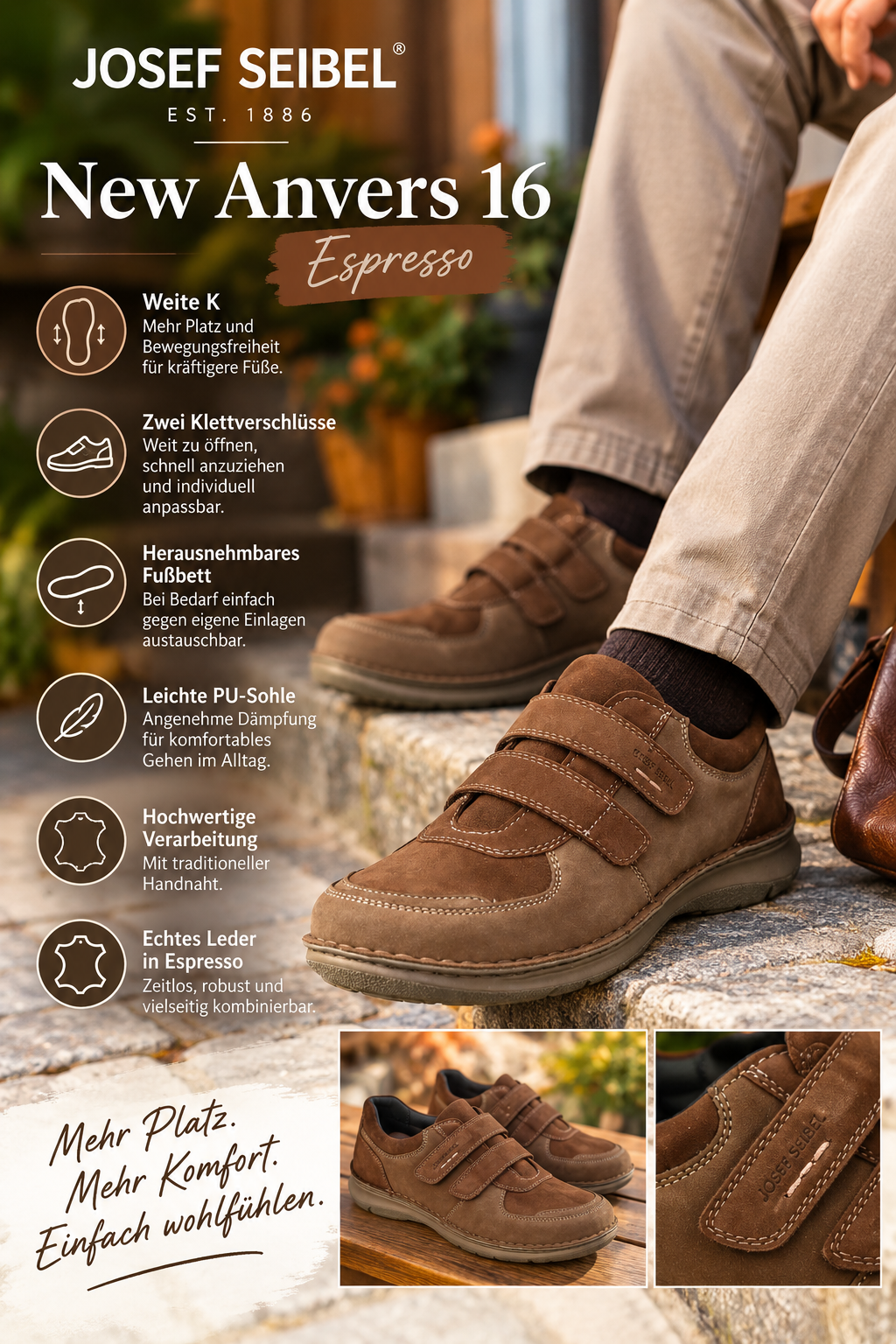 KOMFORTSCHUH WEITE K - New Anvers 16