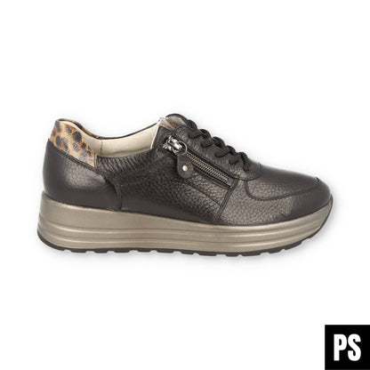 SNEAKER HIRSCHLEDER REISSVERSCHLUSS - Lana