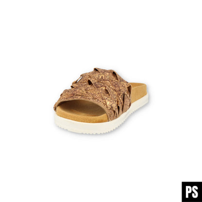 Haflinger Summer Slides Kreta Pantolette corkmulti Henna vegan