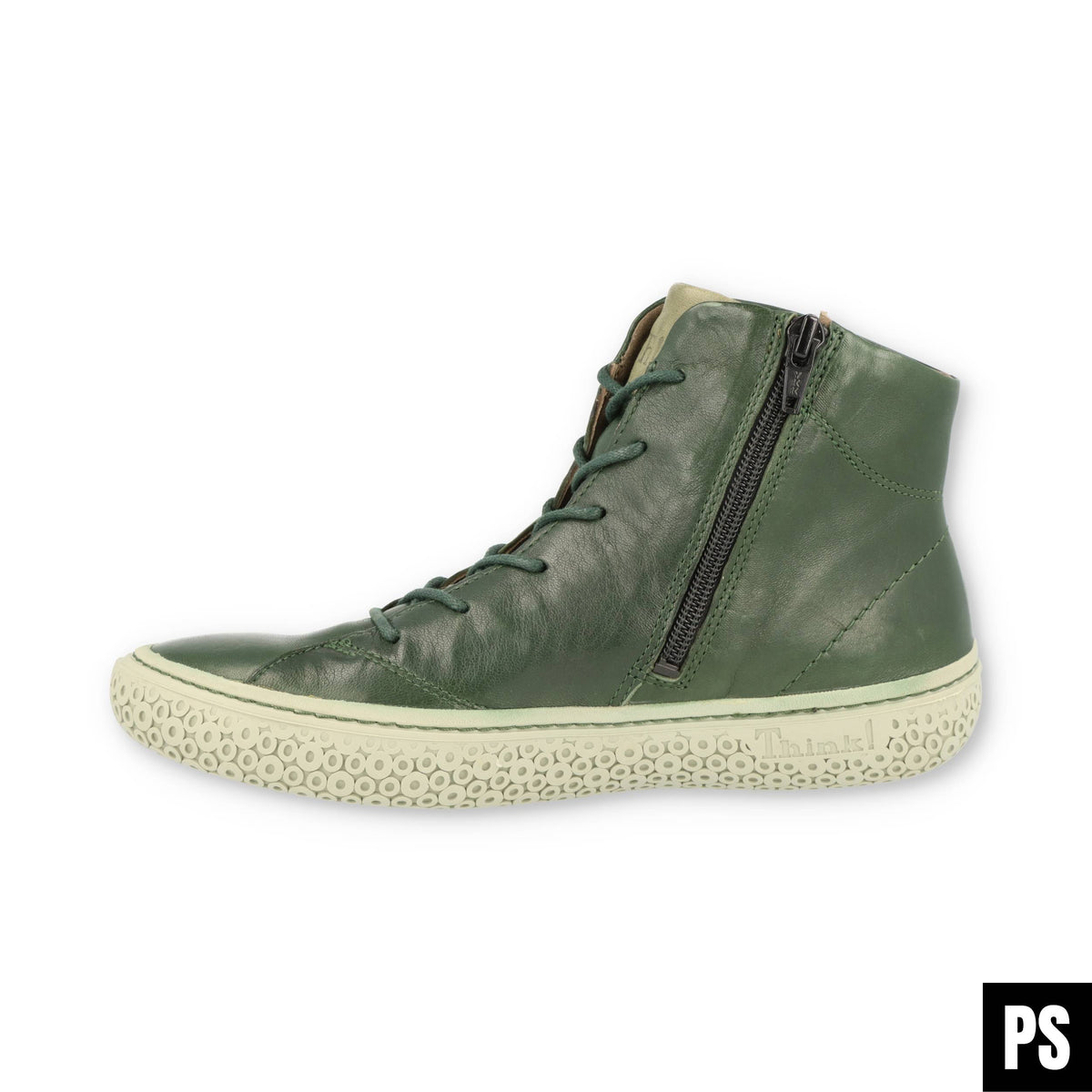 Think! Tjub Efeu grün Damenschuh Weite F1/2 Stiefelette