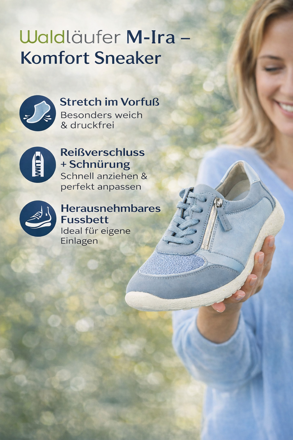 SNEAKER STRETCH M WEITE - Ira