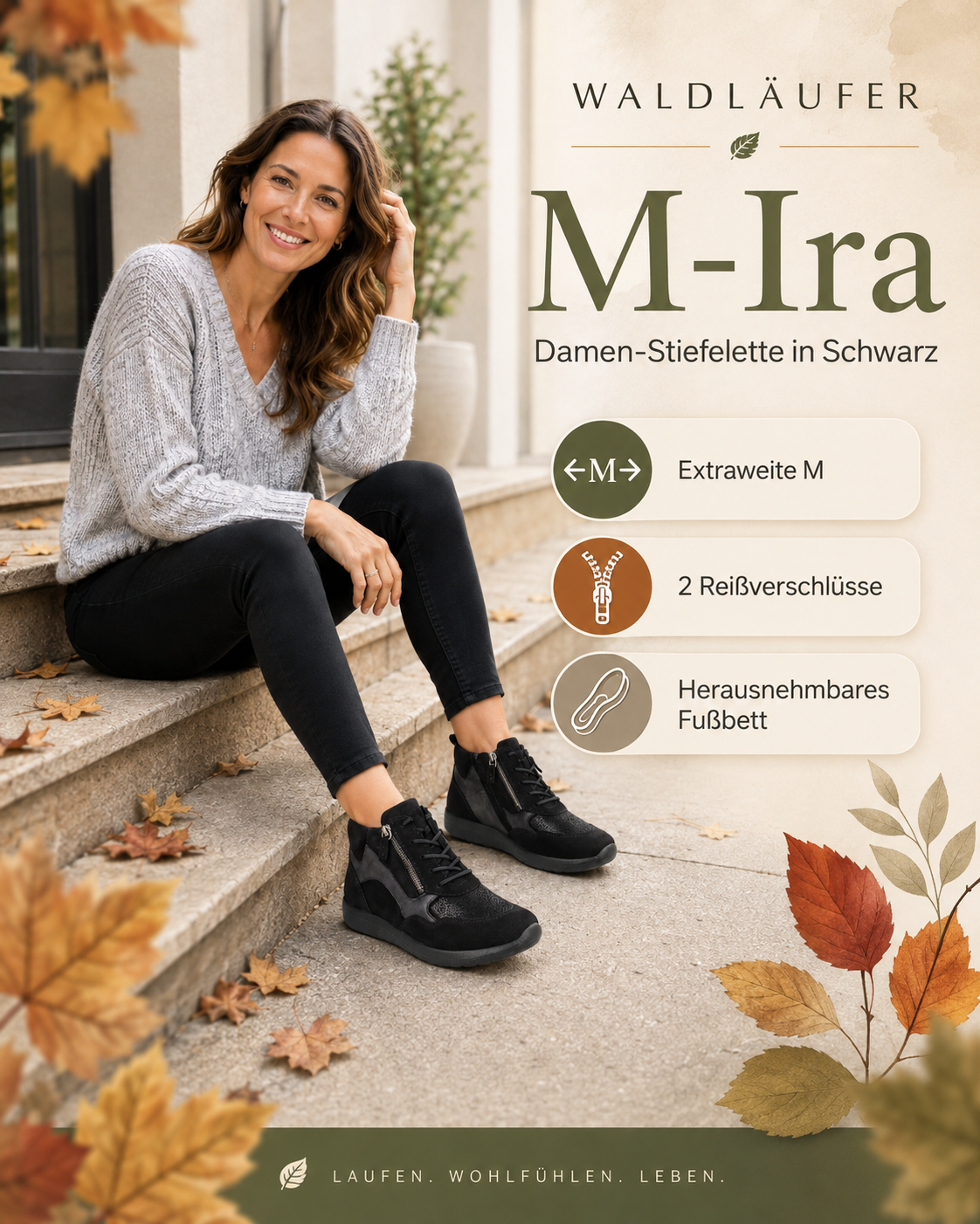STIEFELETTE STRETCH DAMEN - Ira