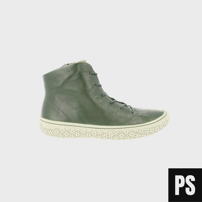 Think! Tjub Efeu grün Damenschuh Weite F1/2 Stiefelette